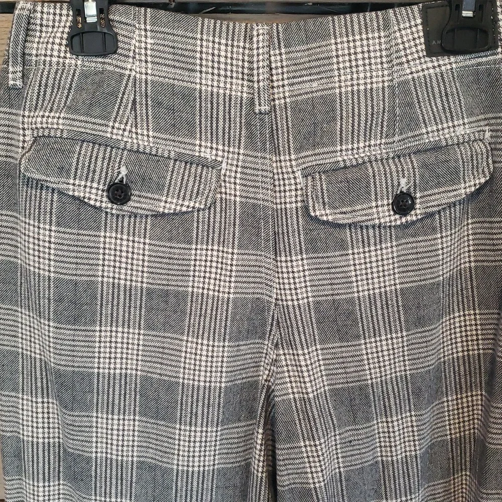 American Eagle Womens Gray Plaid Pants - Picture 3 of 5